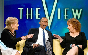 Обама стал первым президентом США, пришедшим на женское ток-шоу