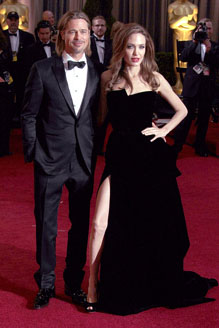 Анджелина Джоли и Брэд Питт на Оскаре 2012