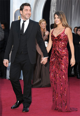 Пенелопа Крус и Хавьер Бардем на Оскаре 2011