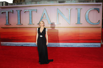 Кейт Уинслет на мировой премьере Титаника 3D