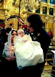 Фото с крестин дочери Филиппа Киркорова