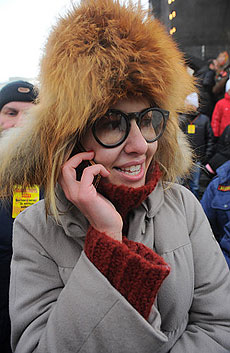 Ксения Собчак похвасталась мехами на митинге