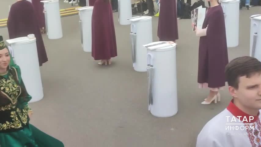 Молодожены из Татарстана поженились на первом Всероссийском свадебном фестивале в Москве