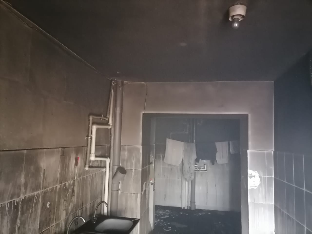 Сгоревшая квартира в Нижнекамске