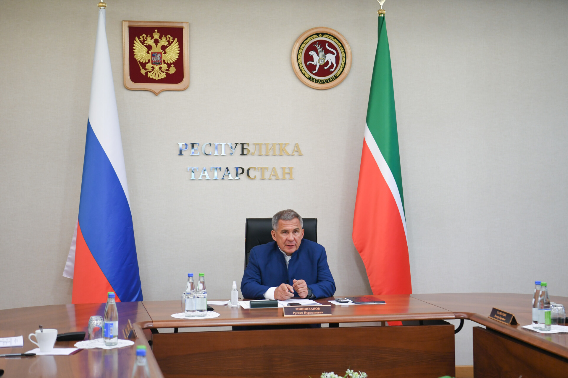 Минниханов принял участие в первом заседании Комиссии по научно-техническому развитию РФ
