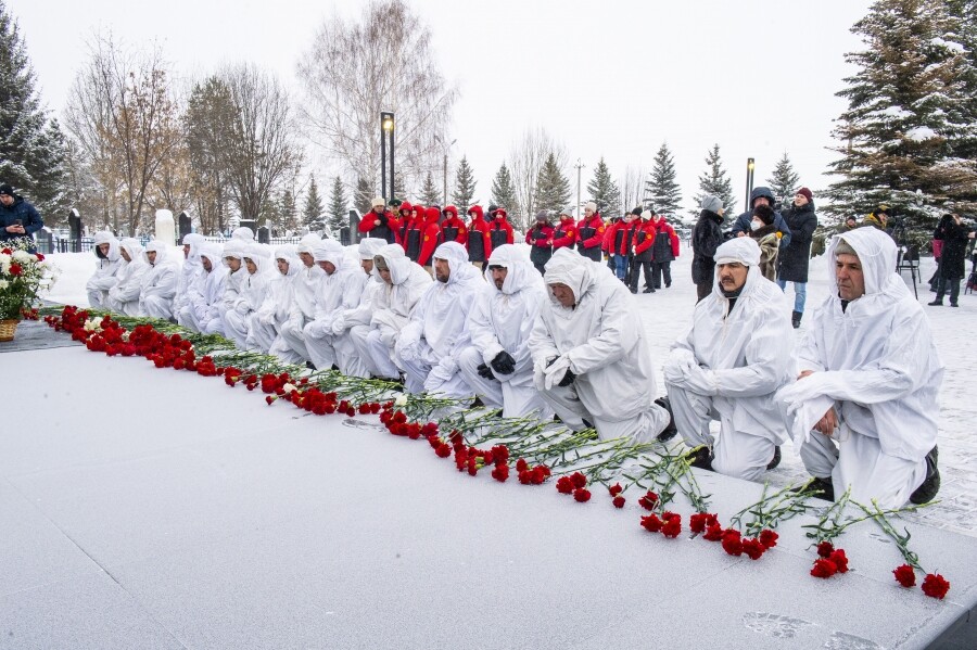 В Нижнекамске почтили память «татарского» лыжного батальона