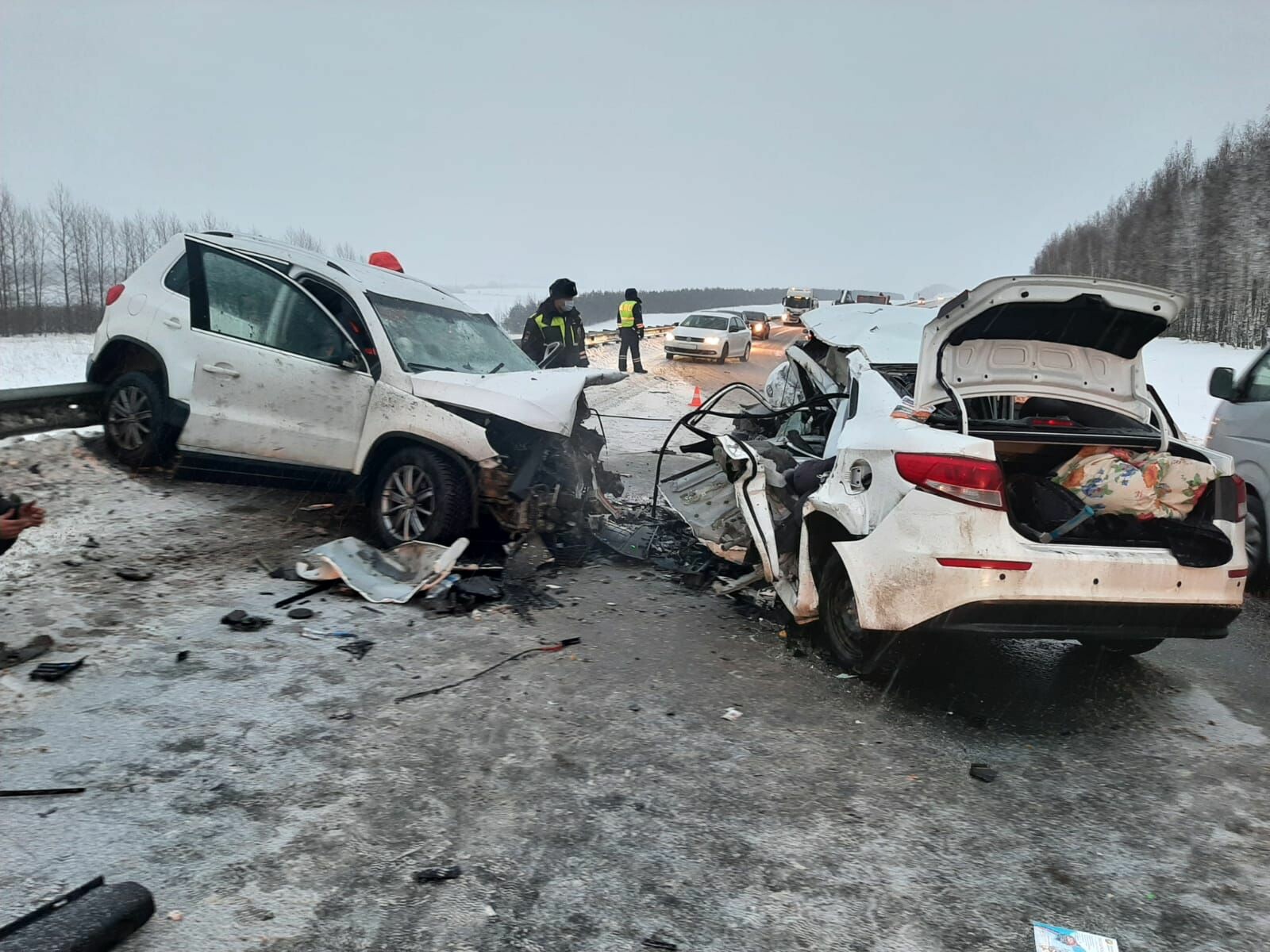 Четыре человека погибли в ДТП на трассе Казань - Оренбург