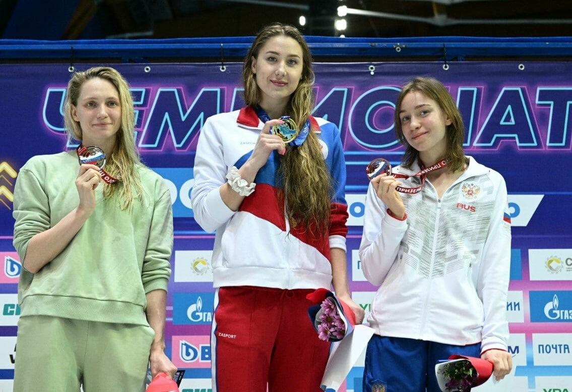 Спортсменка из Татарстана Устинова завоевала золотую медаль чемпионата России по плаванию