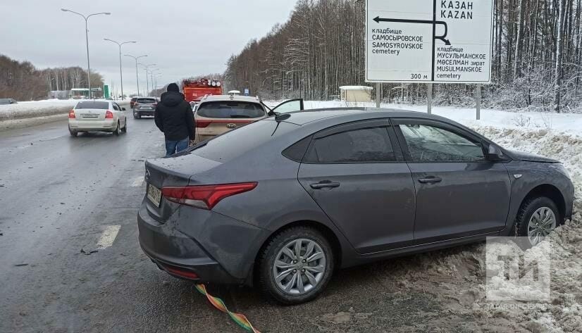 Два человека пострадали в ДТП на Мамадышском тракте в Казани