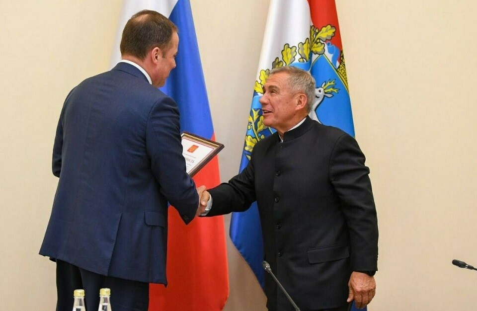 Минниханов удостоен благодарности Путина за вклад в развитие Татарстана