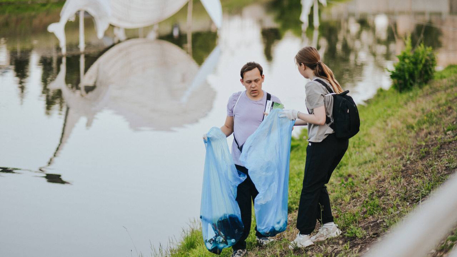 Участники первого в этом году плоггинга в Альметьевске собрали более 280 кг мусора