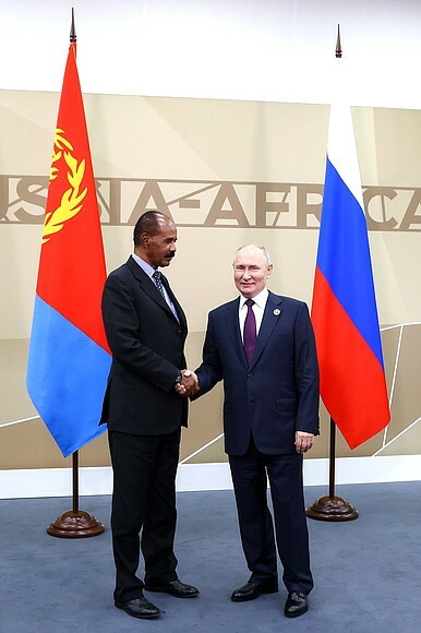Путин обсудил наращивание торгово-экономического сотрудничества с Эритреей