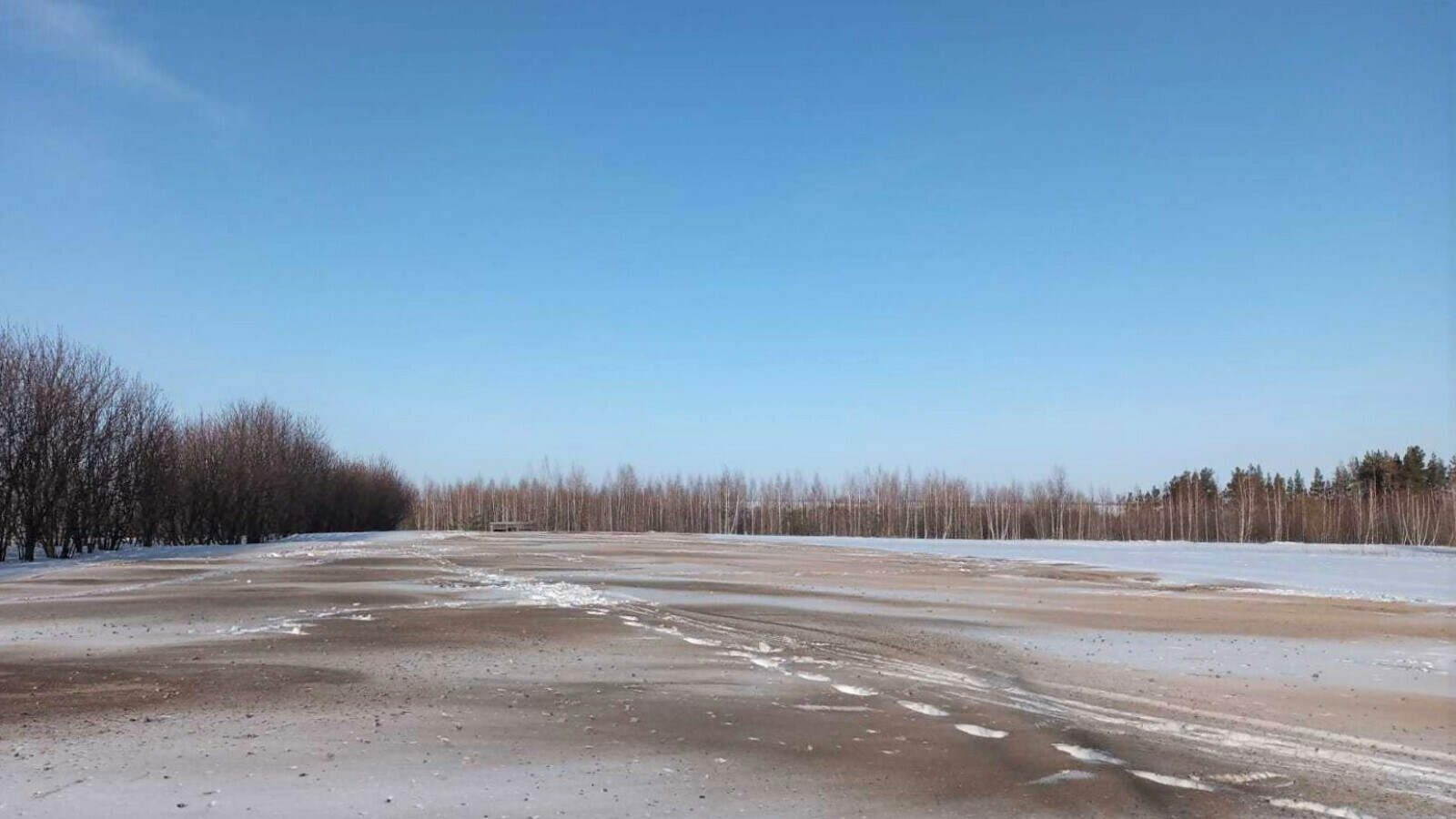 В Татарстане начали «чернить» снег для ускорения таяния