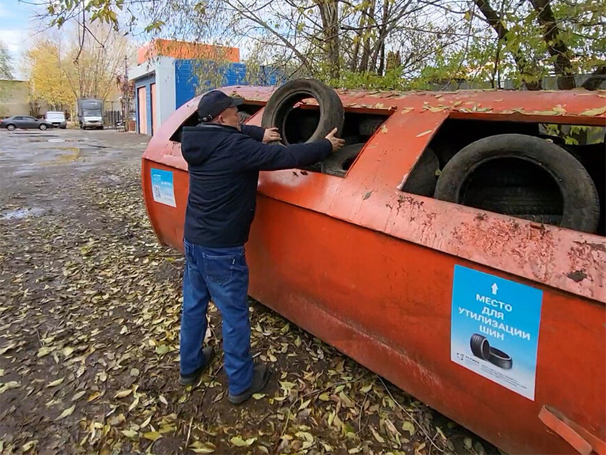 Во всех районах Казани установят контейнеры для сбора покрышек