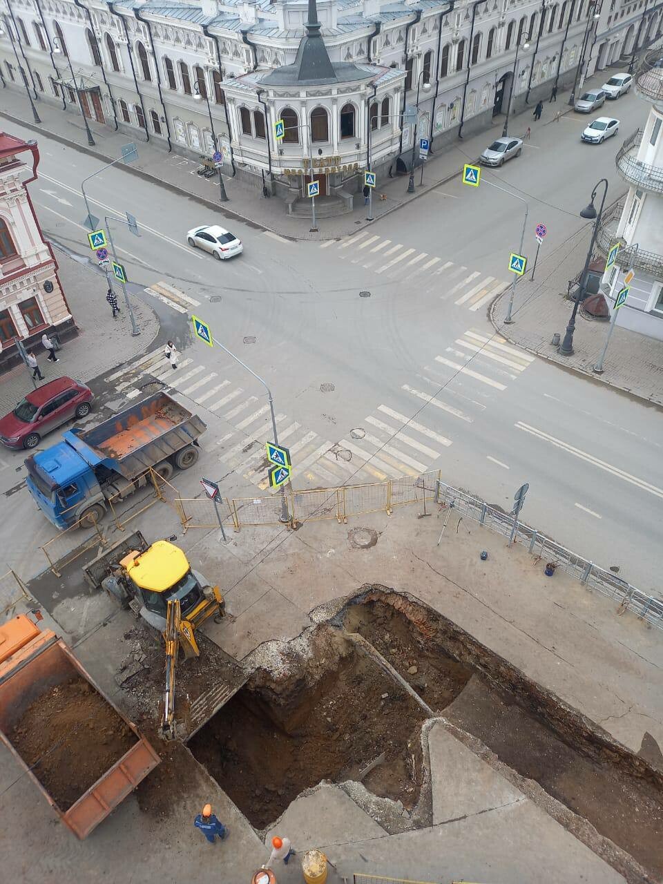 «Предположительно, уцелевшая часть церкви»: что откопали в центре Казани