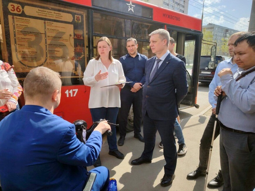 В Казани начали тестировать систему ориентирования для пассажиров с ОВЗ «Говорящий город»