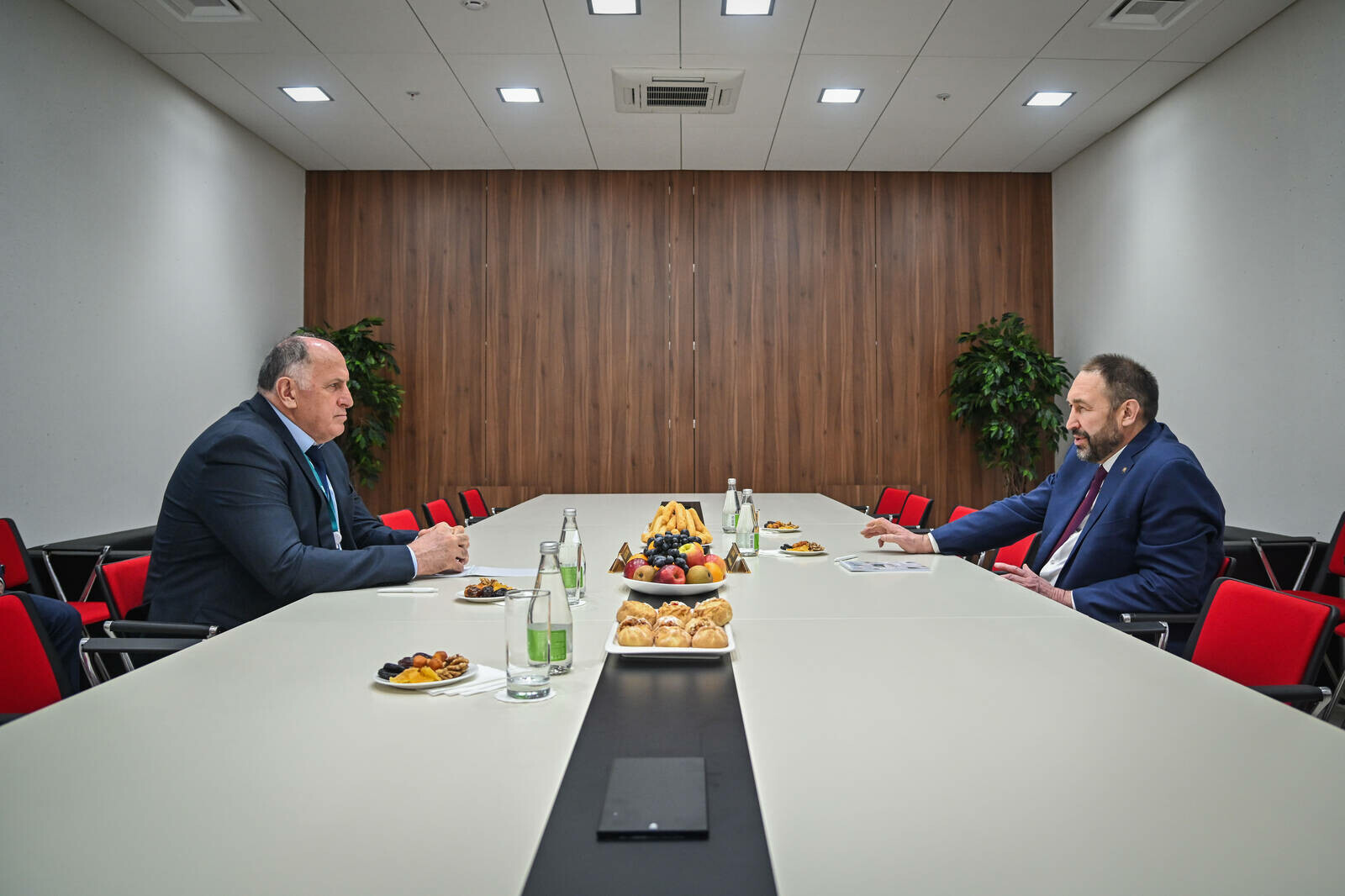 Песошин встретился с главой правительства Дагестана на KazanForum