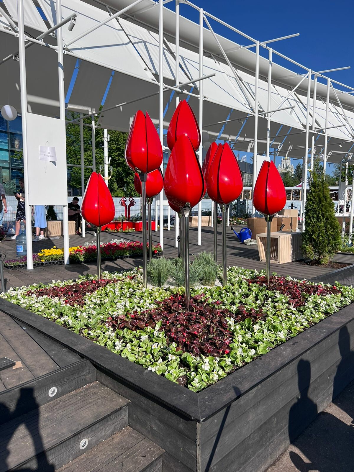 Татарстан представил экспозицию с тюльпанами на фестивале цветов в Москве