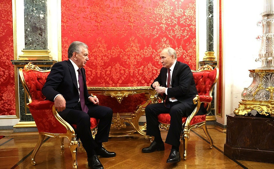 Мирзиёев на встрече с Путиным рассказал об апрельском визите Минниханова в Узбекистан
