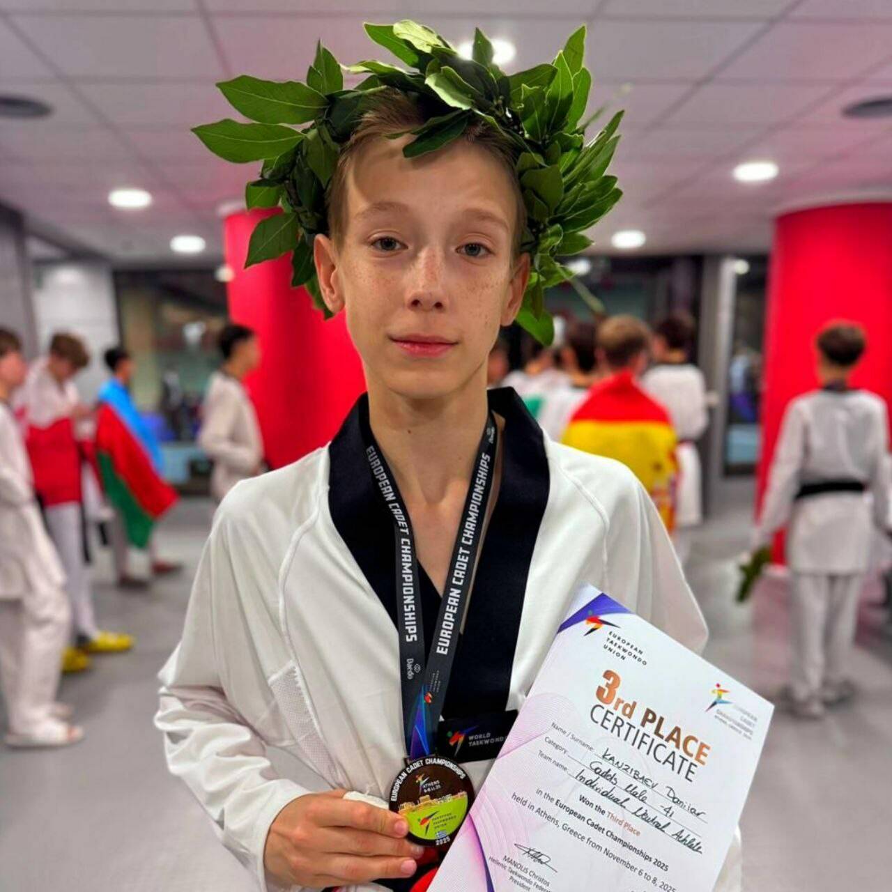 Татарстанский кадет взял бронзу на первенстве Европы по тхэквондо