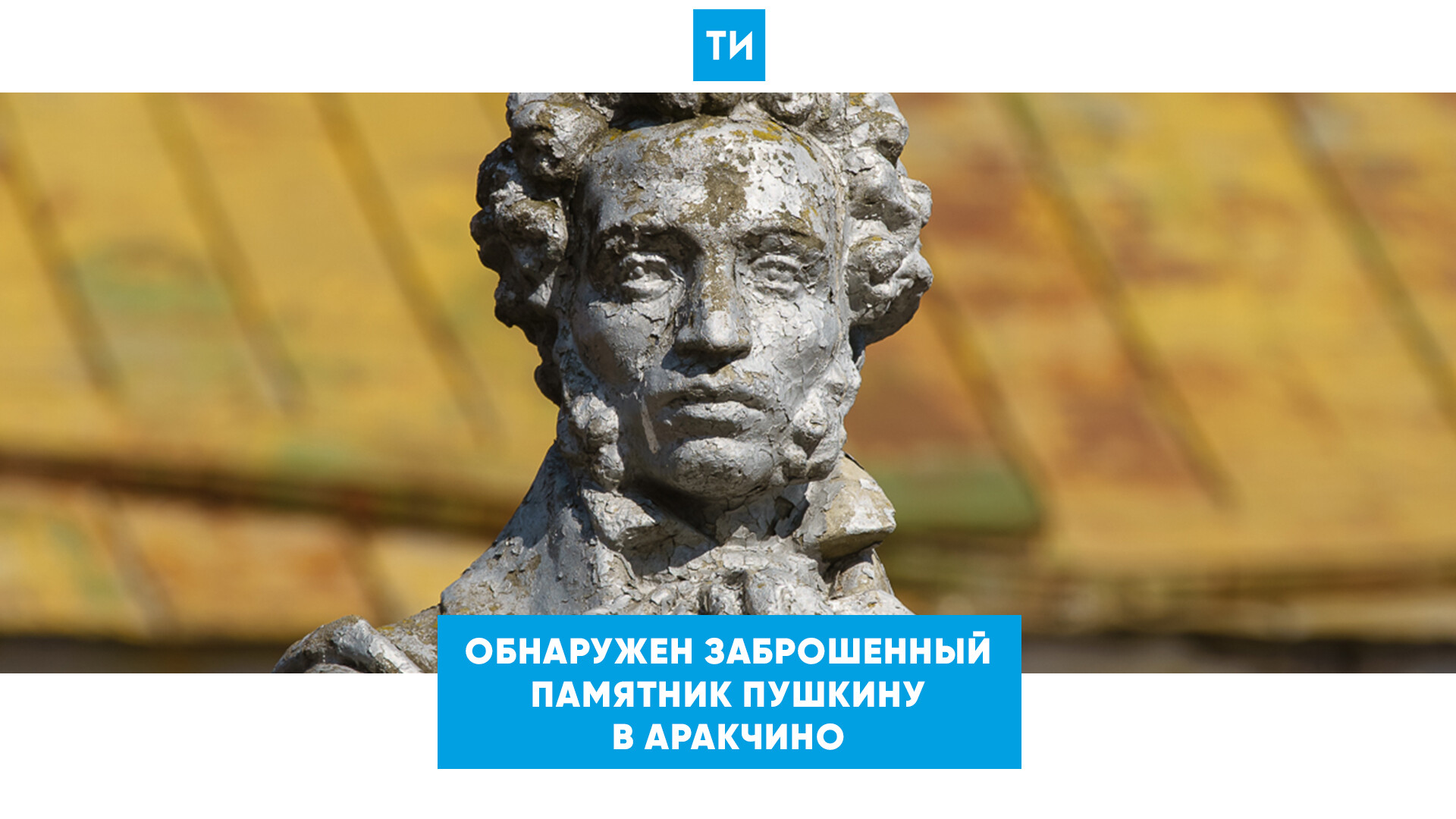 Обнаружен заброшенный памятник Пушкину в Аракчино