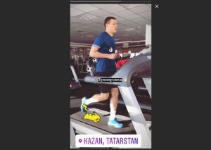 Бухаров выложил видео с тренировки на казанском футбольном поле