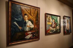 В Казани выставили портреты Цоя, Высоцкого, Тукая и Джалиля работы Валерия Скобеева