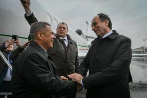 Президент Татарстана прибыл с деловым визитом в Таджикистан