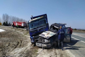 Пассажир внедорожника погиб в ДТП с самосвалом в Алькеевском районе РТ