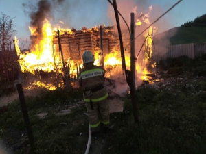 Хозяин дома спасся из ночного пожара в татарстанском селе, услышав звук извещателя