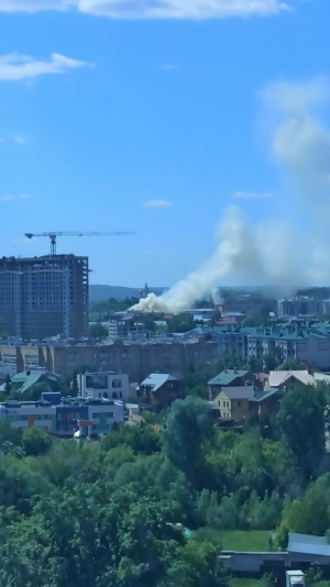 На чердаке арт-резиденции «Созвездие-Йолдызлык» в Казани произошел пожар