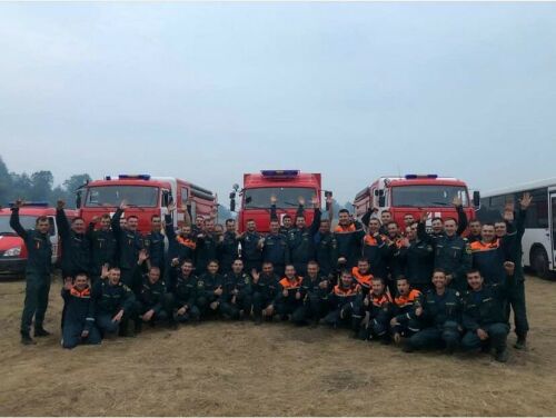 Татарстанские пожарные, помогавшие тушить лесные пожары в Мордовии, возвращаются домой