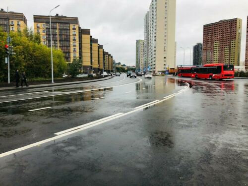 В Казани по нацпроекту отремонтировали участок улицы Рауиса Гареева длиной 1,4 км
