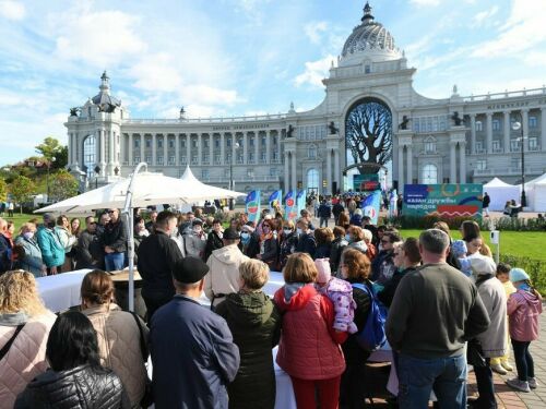 На фестивале «Казан дружбы народов» для гостей приготовили 110 кг плова