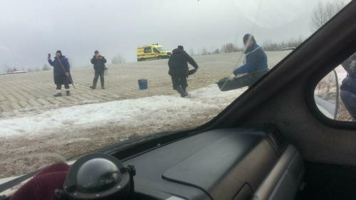 Со льда Свияги в Татарстане спасли 35 рыбаков и щенка