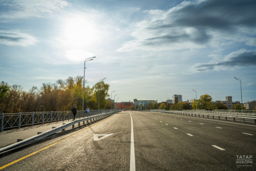 Открыто движение по мосту на улице Назарбаева в Казани
