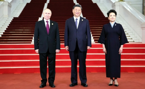 Путин встретился с Си Цзиньпином в Доме народных собраний в Пекине