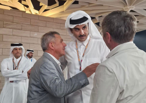 Минниханов обсудил вопросы расширения сотрудничества с эмиром Катара