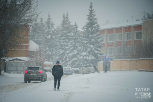 Синоптики предупредили о снежных заносах и морозах до −12 градусов в Татарстане
