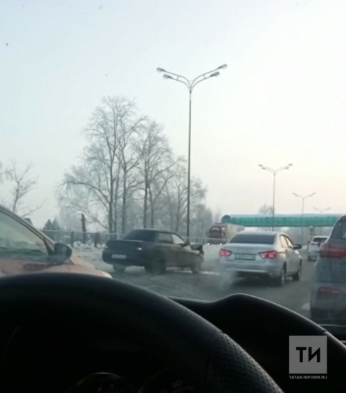 Из-за двух ДТП на трассе Зеленодольск – Казань образовалась серьезная пробка