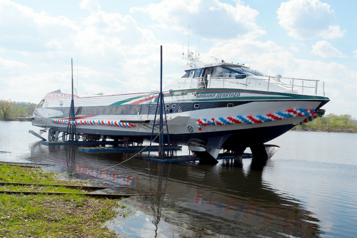 В Зеленодольске спустили на воду первый предназначенный для Татарстана «Метеор-2020»