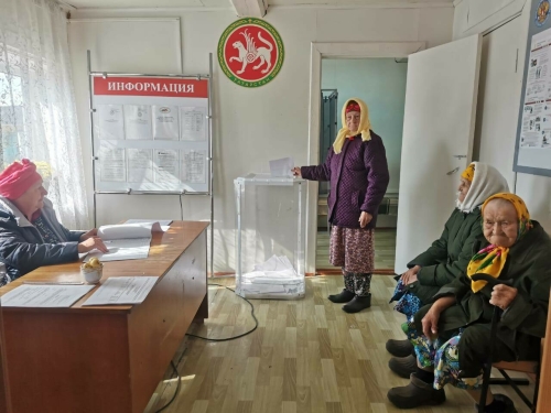 Голосование в Менделеевском районе РТ проходит активно