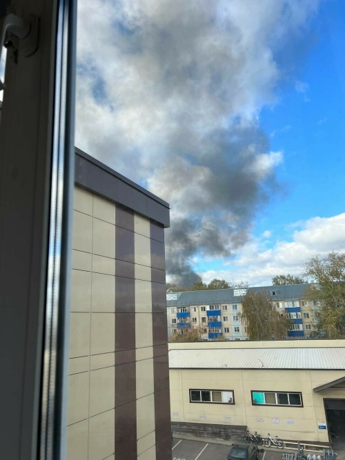 Казанцы сняли на видео пожар в Авиастроительном районе