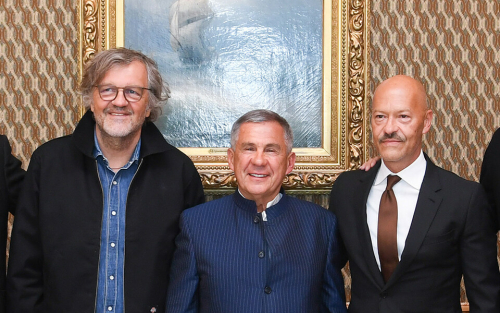 Минниханов встретился с Кустурицей и Бондарчуком