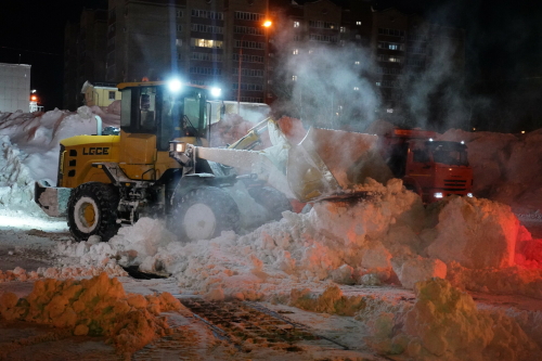 Из Казани вывезено и утилизировано на 20% больше снега, чем прошлой зимой