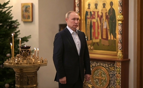 Путин встретит Рождество в новоогаревском храме
