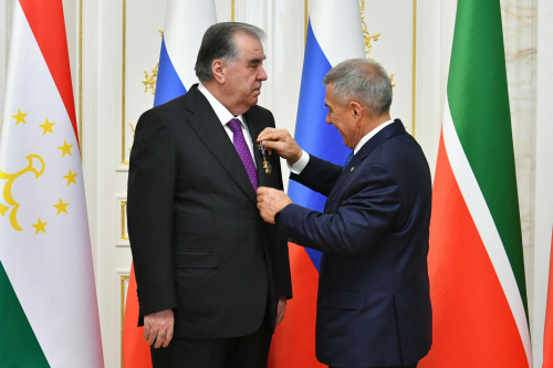 Рахмон предложил Минниханову организовать татарстано-таджикский бизнес-форум