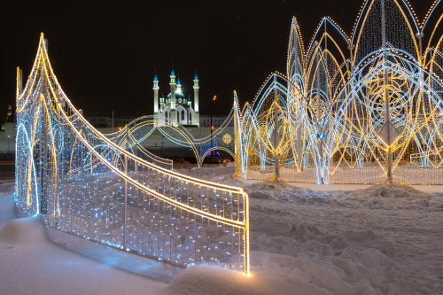 Демонтаж новогодних украшений в Казани начнется с 5 марта