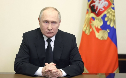 «Покараем каждого, кто стоит за спиной террористов»: Владимир Путин обратился к россиянам