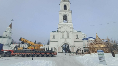 На колокольню Раифского монастыря сегодня вернут купол после реконструкции